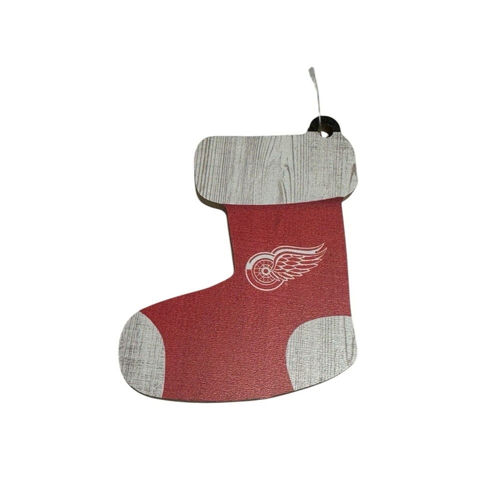 NHL detroit red wings hockey‎ hanging ornament stocking decor 4X3 inches